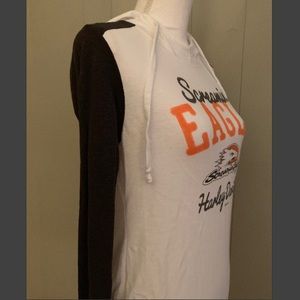 🧡🏍🖤Harley Davidson lightweight, hooded T-shirt.